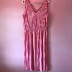 H&M Pink Pleated Dress